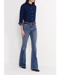 Женская темно-синяя классическая рубашка от Levi's