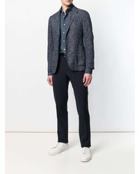 Мужская темно-синяя классическая рубашка от Xacus