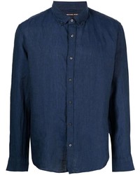 Мужская темно-синяя классическая рубашка от MICHAEL Michael Kors