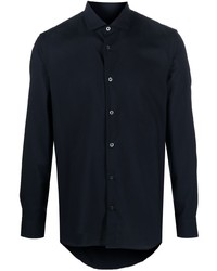Мужская темно-синяя классическая рубашка от Moorer