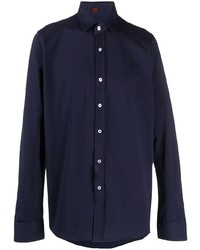 Мужская темно-синяя классическая рубашка от Mp Massimo Piombo