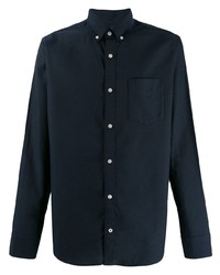 Мужская темно-синяя классическая рубашка от Nn07