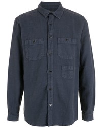 Мужская темно-синяя классическая рубашка от OSKLEN