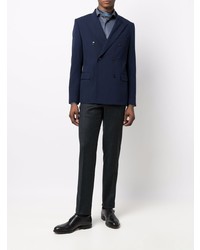 Мужская темно-синяя классическая рубашка от Corneliani