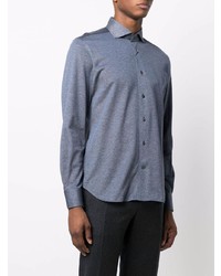 Мужская темно-синяя классическая рубашка от Corneliani