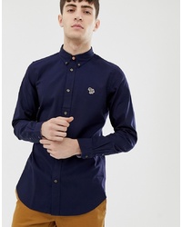 Мужская темно-синяя классическая рубашка от PS Paul Smith