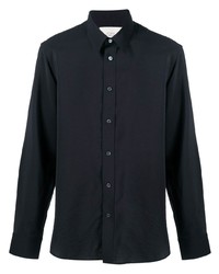 Мужская темно-синяя классическая рубашка от Studio Nicholson