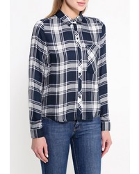 Женская темно-синяя классическая рубашка от Vila