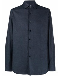 Мужская темно-синяя классическая рубашка от Xacus