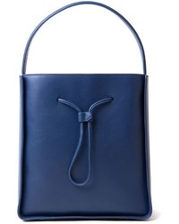 Темно-синяя кожаная большая сумка от 3.1 Phillip Lim