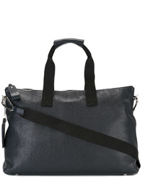Темно-синяя кожаная большая сумка от Golden Goose Deluxe Brand