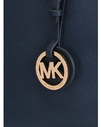 Темно-синяя кожаная большая сумка от MICHAEL Michael Kors