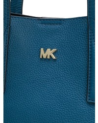 Темно-синяя кожаная большая сумка от MICHAEL Michael Kors