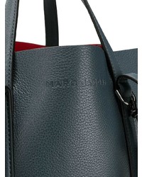 Темно-синяя кожаная большая сумка от Marc Jacobs