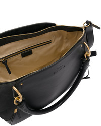 Темно-синяя кожаная большая сумка от Chloé