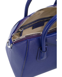 Темно-синяя кожаная большая сумка от Givenchy