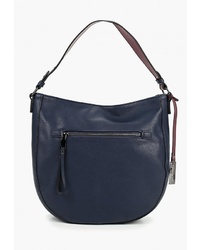 Темно-синяя кожаная большая сумка от Thomas Munz