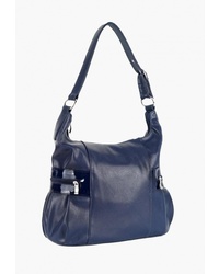 Темно-синяя кожаная большая сумка от Vita