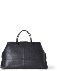 Мужская темно-синяя кожаная дорожная сумка от Alexander McQueen