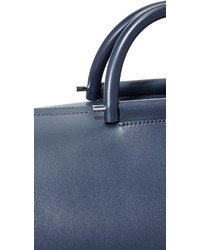 Женская темно-синяя кожаная спортивная сумка от Building Block