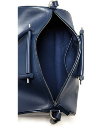 Женская темно-синяя кожаная спортивная сумка от Building Block