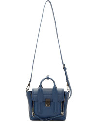 Темно-синяя кожаная сумка-саквояж от 3.1 Phillip Lim