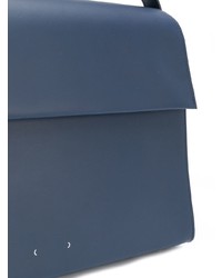 Темно-синяя кожаная сумка-саквояж от Pb 0110