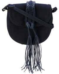 Темно-синяя кожаная сумка через плечо от Altuzarra