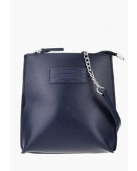 Темно-синяя кожаная сумка через плечо от BB1