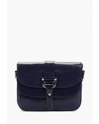 Темно-синяя кожаная сумка через плечо от Bolso