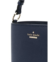 Темно-синяя кожаная сумка через плечо от Kate Spade