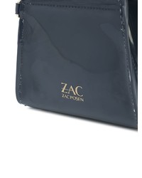 Темно-синяя кожаная сумка через плечо от Zac Zac Posen