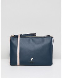 Темно-синяя кожаная сумка через плечо от Fiorelli