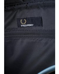 Темно-синяя кожаная сумка через плечо от Fred Perry