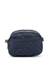 Темно-синяя кожаная сумка через плечо от Johnny