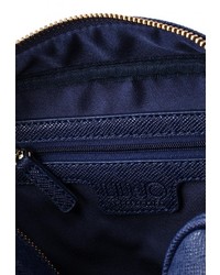 Темно-синяя кожаная сумка через плечо от Liu Jo
