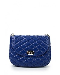 Темно-синяя кожаная сумка через плечо от Marc Johnson