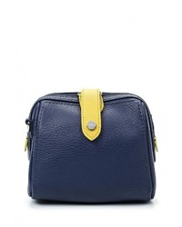 Темно-синяя кожаная сумка через плечо от Palio