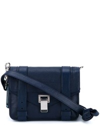 Темно-синяя кожаная сумка через плечо от Proenza Schouler