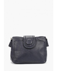 Темно-синяя кожаная сумка через плечо от Trendy Bags