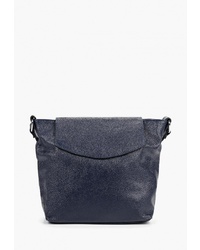 Темно-синяя кожаная сумка через плечо от Trendy Bags
