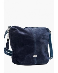 Темно-синяя кожаная сумка через плечо от Vita