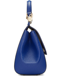 Женская темно-синяя кожаная сумка от Dolce & Gabbana