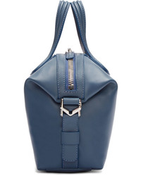Женская темно-синяя кожаная сумка от Givenchy
