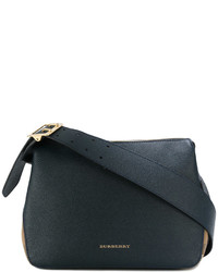 Женская темно-синяя кожаная сумка от Burberry