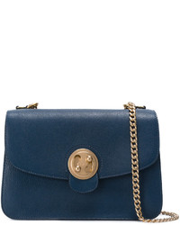 Женская темно-синяя кожаная сумка от Chloé