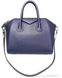 Женская темно-синяя кожаная сумка от Givenchy