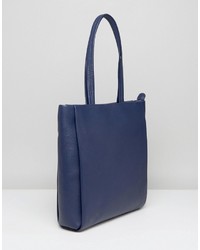 Женская темно-синяя кожаная сумка от Jaeger