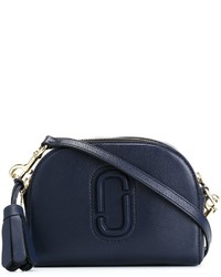 Женская темно-синяя кожаная сумка от Marc Jacobs
