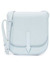 Женская темно-синяя кожаная сумка от Karen Walker